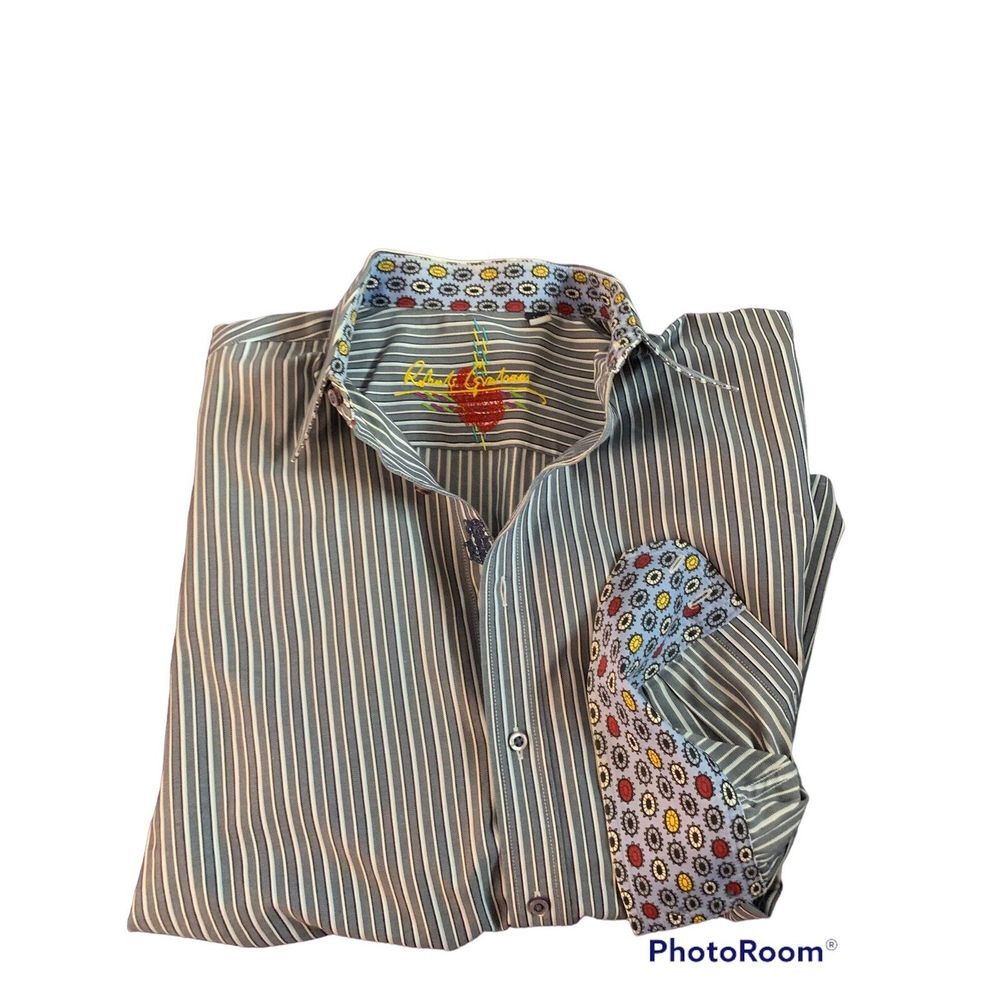 Robert Graham Mens Large‎ Long Sleeve Awesome Pattern Shirt
